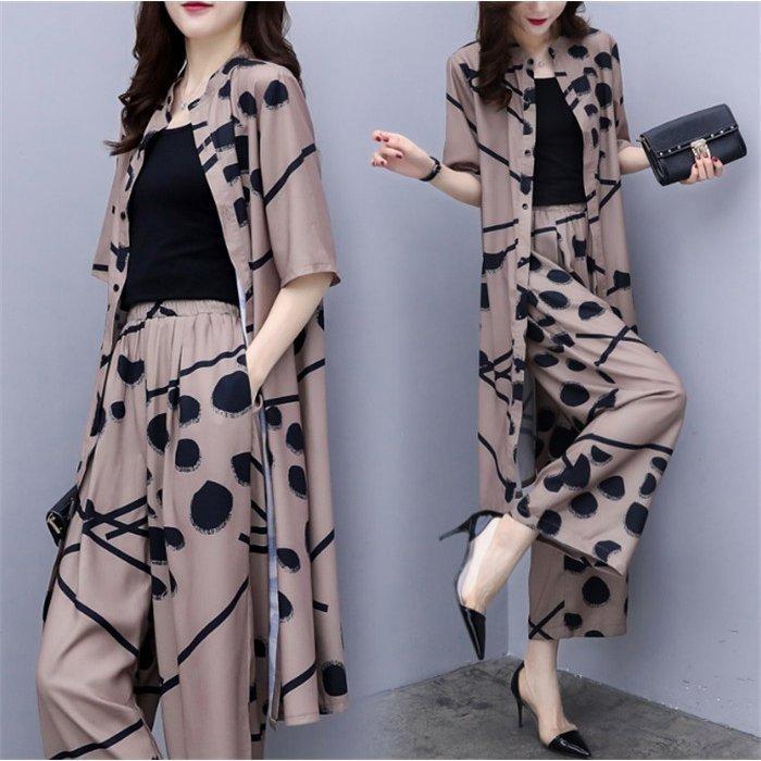 パンツセットアップ レディース 2点セット ワイドパンツ パンツドレス ロングカーディガン ガウチョパンツ 着痩せ 30代 40代 大人 大きいサイズ シフォン 94 Off