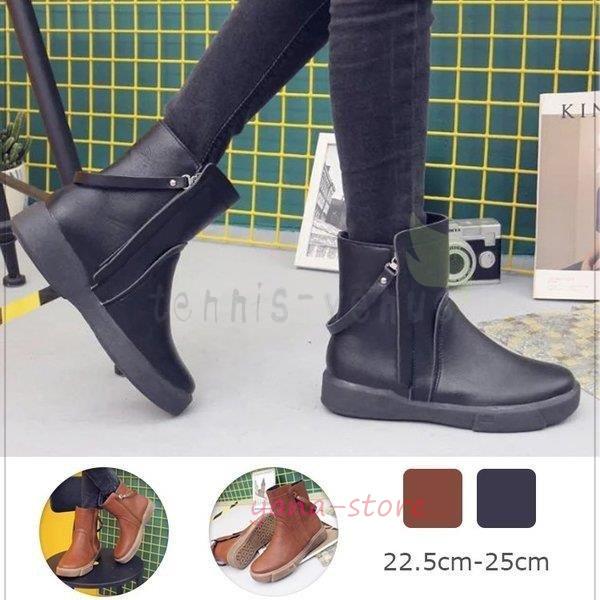 ブーツ レディース ウエスタンブーツ ショートブーツ ローヒール ブーツ ショート シューズ 歩きやすい シンプル ショートブーツ 防水