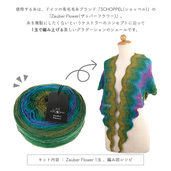 SCHOPPEL（ショッペル） 編み物 キット 毛糸 編み図 / Wavy Shawl