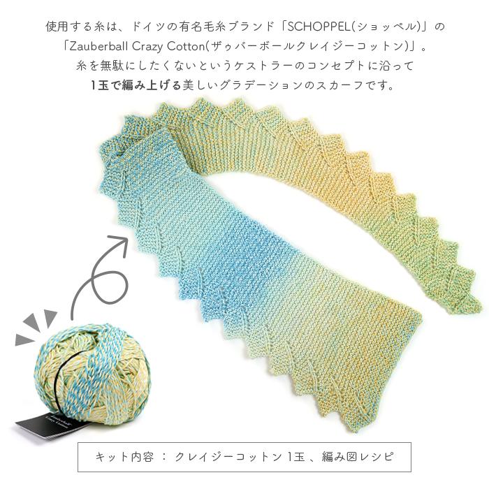 SCHOPPEL（ショッペル） 編み物 キット 毛糸 編み図 / Block Scarf