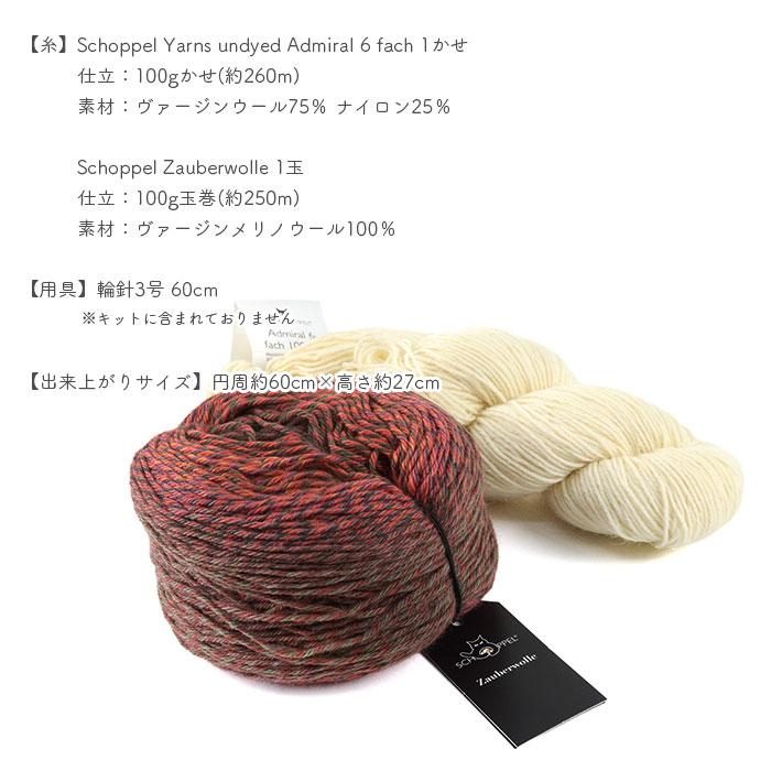 SCHOPPEL（ショッペル） 編み物 キット 毛糸 Admiral 6 fachと
