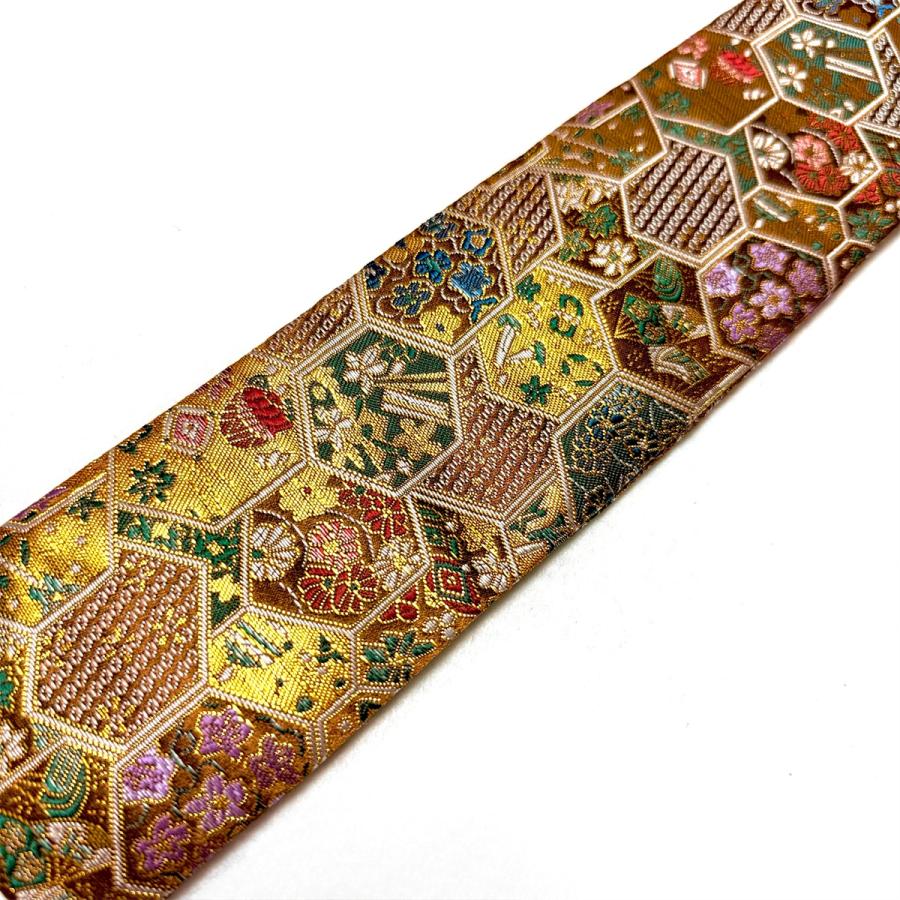 包丁袋 ケース 刺しゅう 西陣織 袱紗 金襴 桜 小花 亀甲文 和柄 和風