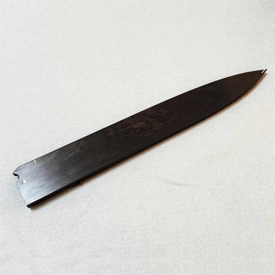 黒檀 黒丹 高級銘木 柳刃330 柳刃尺一 柳刃 本焼 和包丁 木鞘 ケース
