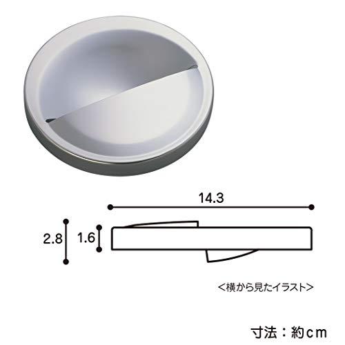 Belca 排水口 ふた 流し用ステンレス排水プレート 半円タイプ 直径14.5cm用 直径14.3×高さ2.8cm ステンレス 日本製 SP-