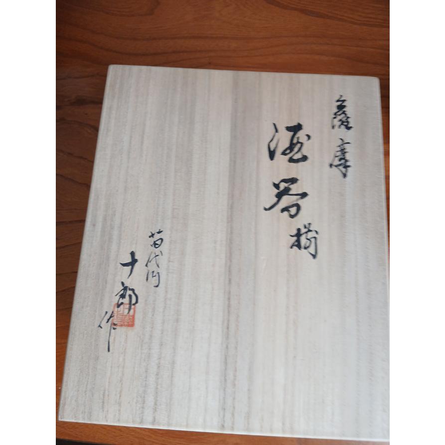 酒器揃　薩摩焼　白薩摩　　苗代川　染浦十郎　_13