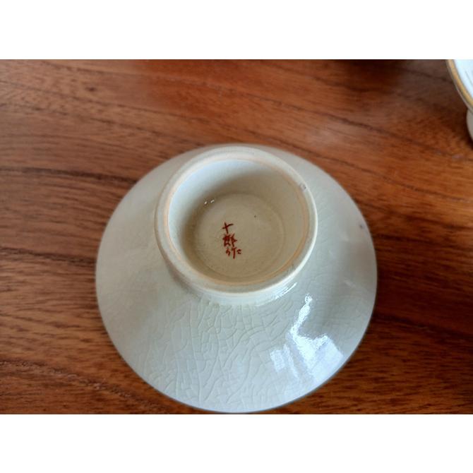 酒器揃　薩摩焼　白薩摩　　苗代川　染浦十郎　_7