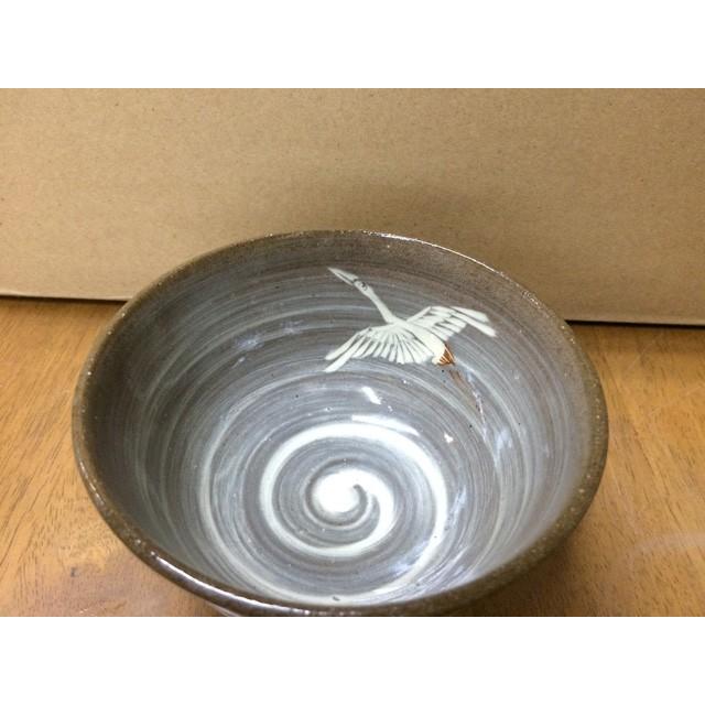 小田志現川鷺文松保窯高台皿5点