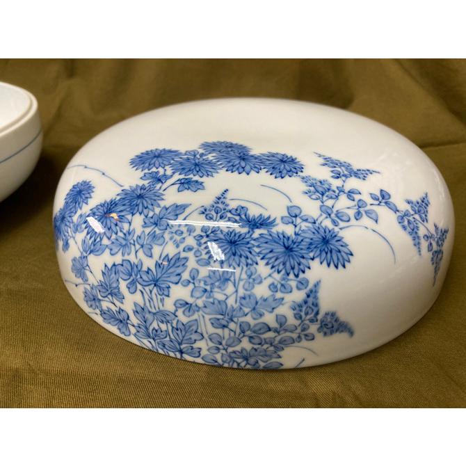 茶道具 喰籠 平戸焼白磁染付喰籠（菓子器） 十三代横石嘉助 : 陶磁や