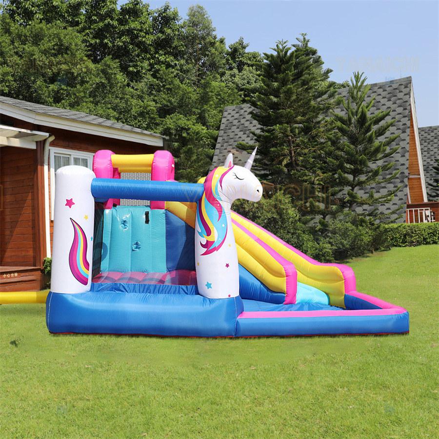 即購入可★ 家庭用プール 滑り台付き 大型 プール 大型ビニールプール 【家でも楽しく水遊びができるhappyプール】 家庭用 プールトイ 耐高温 夏の日 屋内 屋外用 【FKP1206728645】(44000円)