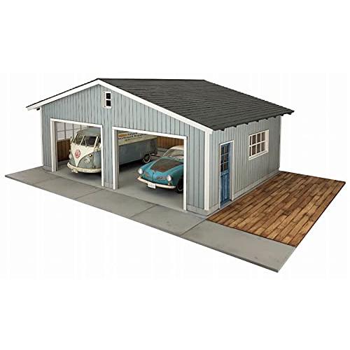 コバアニ模型工房 1/24 スウィートスタイル ガレージライフシリーズ 2カーガレージ 木製組み立てキット SS-039 SS 組み立て