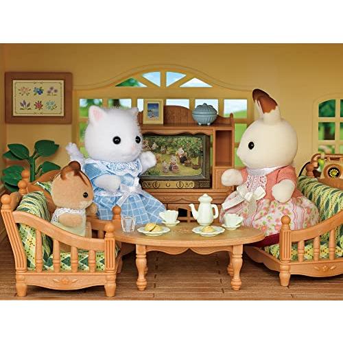 シルバニアファミリー お家 カーポートのある青い屋根のお家 デラックスセット 22-CL カーポートのある青い屋根のお家