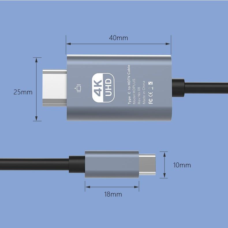 USB Type-C HDMI 変換 アダプタ ケーブル 2m｜yanaseshozi｜08