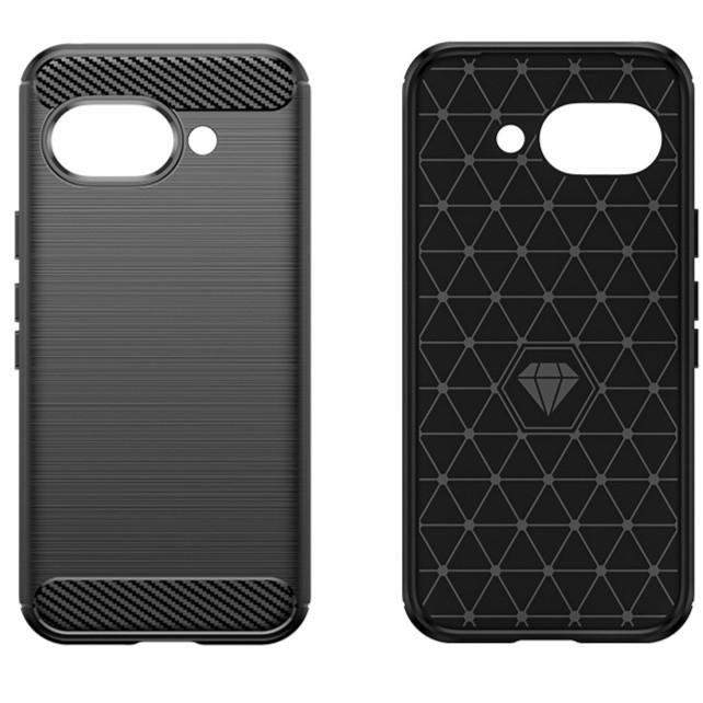 Google Pixel 9a ブラック スマホケース 上下炭素 : 柳瀬商会 - 通販