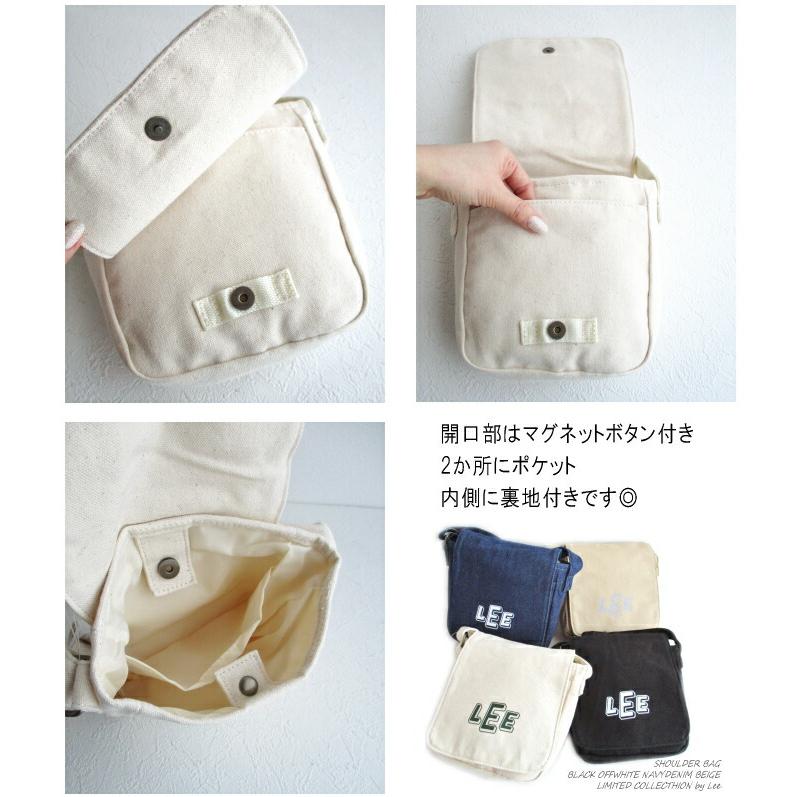 Lee（リー） カレッジロゴ フラップ ショルダーバッグ ミニ ポケット 