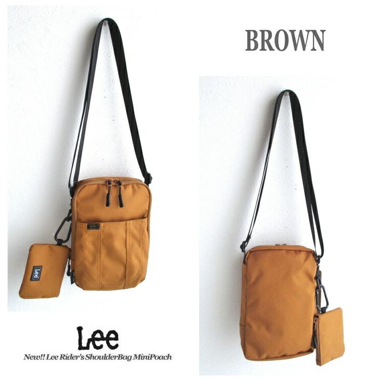 LEE■Mini Cordura Cross Bag ■送料込 Lee リー CORDURA スクエアショルダーバッグ ミニポーチ付