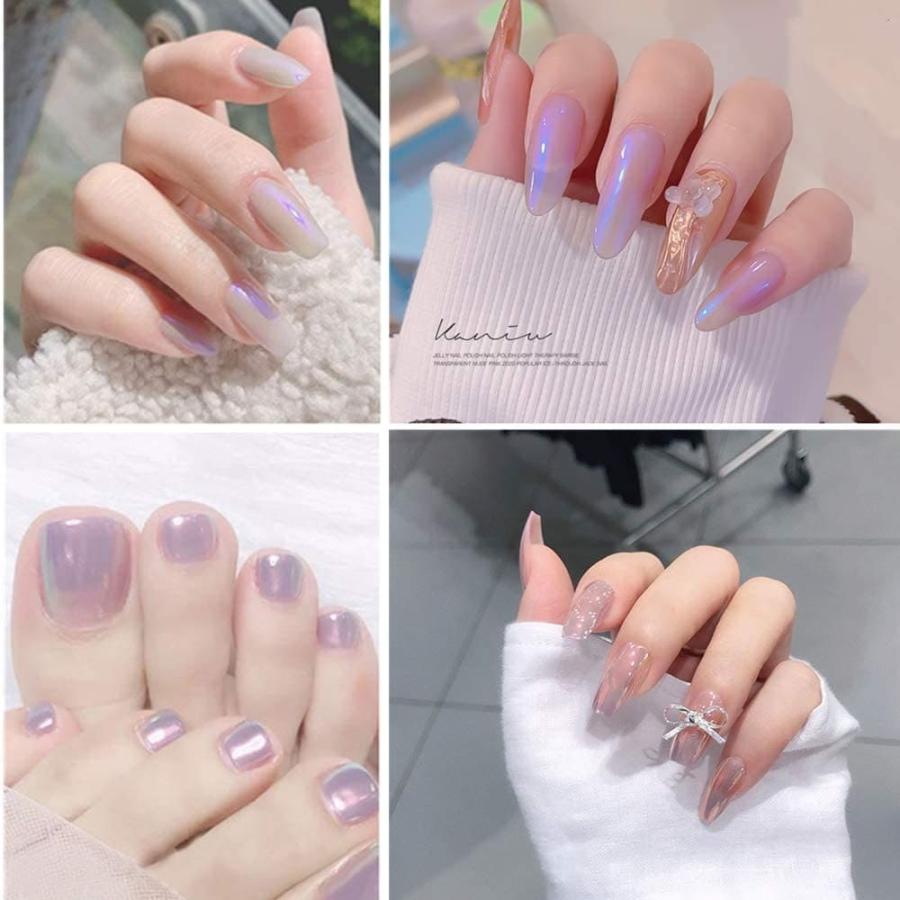 ミラーパウダー 固形 ネイルパウダー 約1.5g 3色セット 6パターン