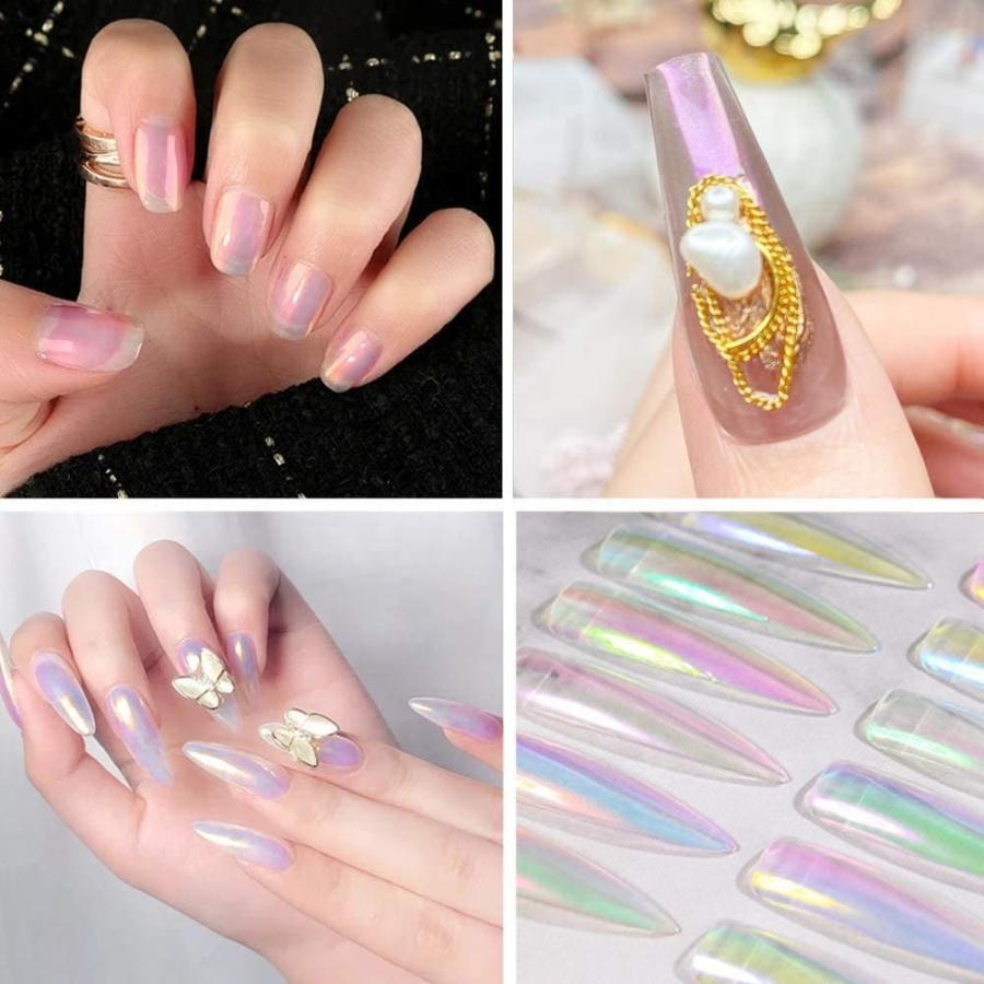 ミラーパウダー 固形 ネイルパウダー 約1.5g 3色セット 6パターン