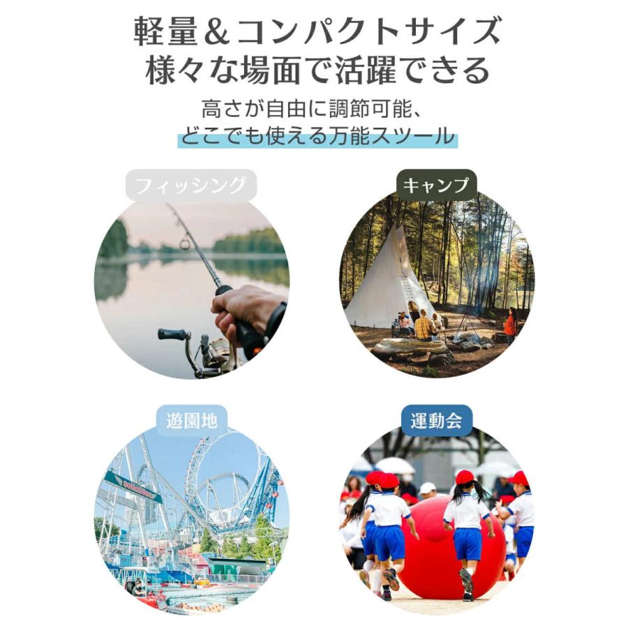 折りたたみ椅子 アウトドアチェアー 折り畳み イス 折り畳み アウトドア 軽量 ポータブル チェア キャンプ グッズ｜yancom｜05