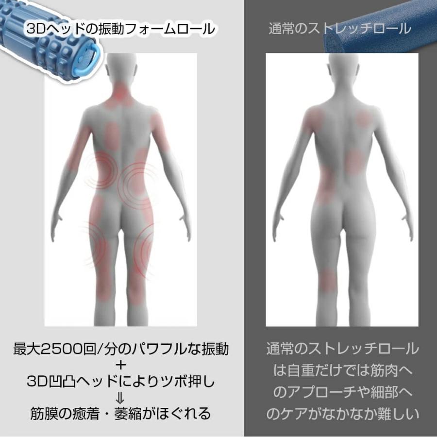 フォームローラー ヨガポール マッサージ ダイエット 健康器具 4段階振動調整 筋膜ローラー 電動 フォームローラー 筋膜リリース ストレッチ |  | 04