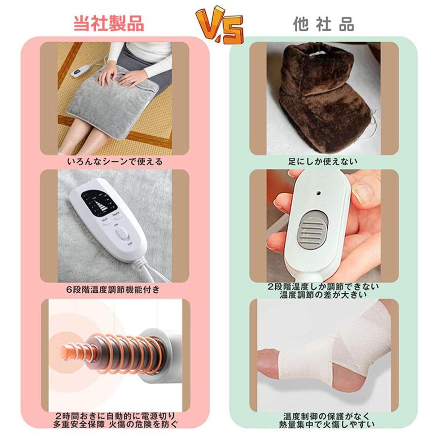 足元ヒーター ホットマット ホットカーペット 温度 切替 調節 自動