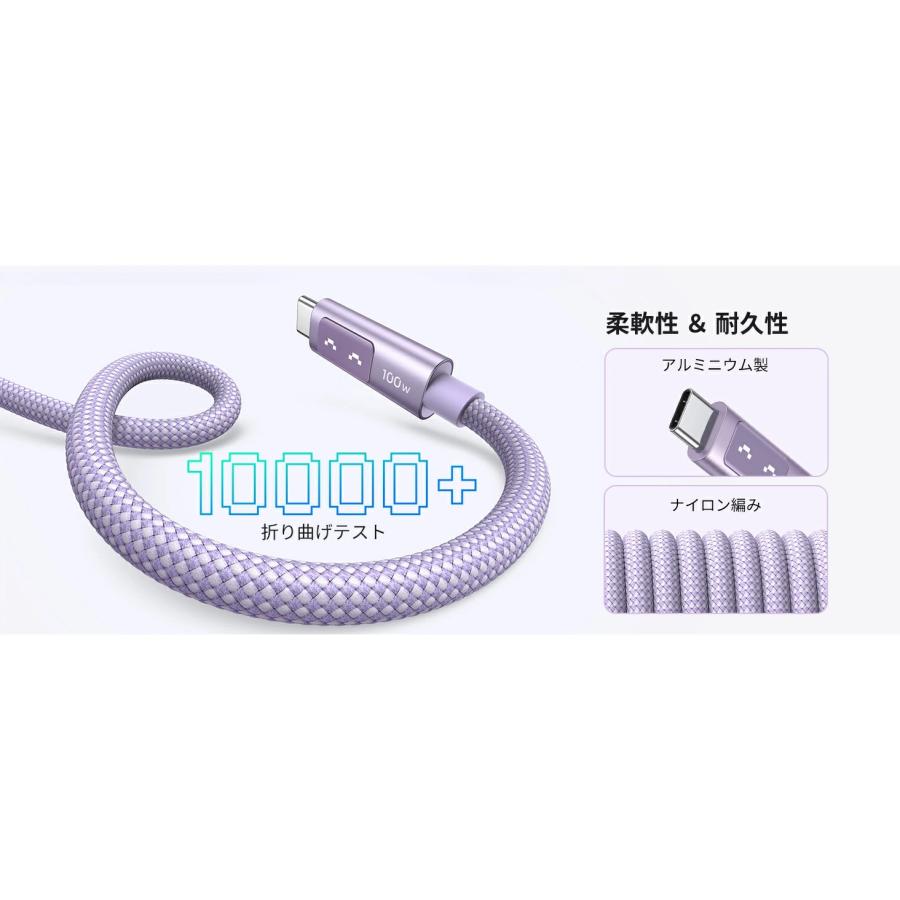 UGREEN Uno 100W USB Cケーブル 1m iPhone 充電ケーブル PD3.0 100W/5A iPhone 17 16 急速充電 LED 笑顔可視化 面白い Type-C USB C to C コード 高耐久性 |  | 15