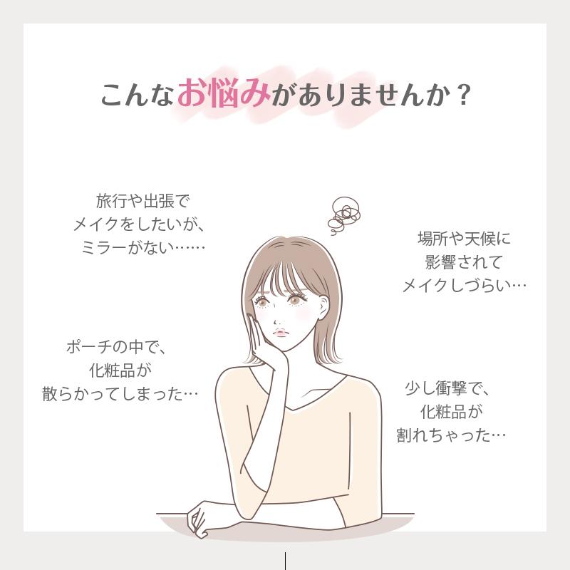 メイクケース メイクボックス 鏡付き メイクポーチ コスメボックス LEDライト ミラー 充電式 持ち運び 3色調節可能 自立式 收納抜群 通勤 出張 旅行用 |  | 02