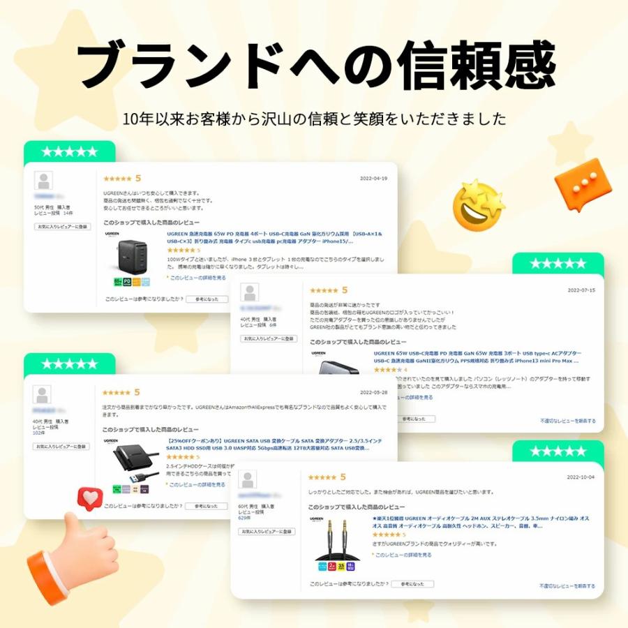 UGREEN マグネット式 ワイヤレスモバイルバッテリー 10000mAh Qi15W PD20W 急速充電 強力吸着 ケーブル付 PSE適合 | UGREEN | 11