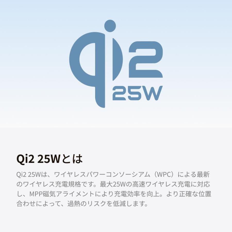 UGREEN モバイルバッテリー ワイヤレス充電 MagFlow Qi2 25W 認証(10000mAh, 30W）USB-Cケーブル内蔵 マグネット式 3台同時充電 機内持ち込み可  iphone | UGREEN | 04