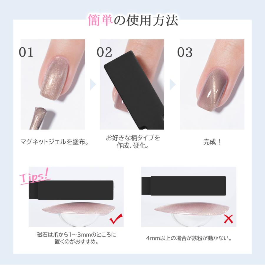 Petitor マグネット 5in1 多機能 ネイルツール ネイル用 スティック