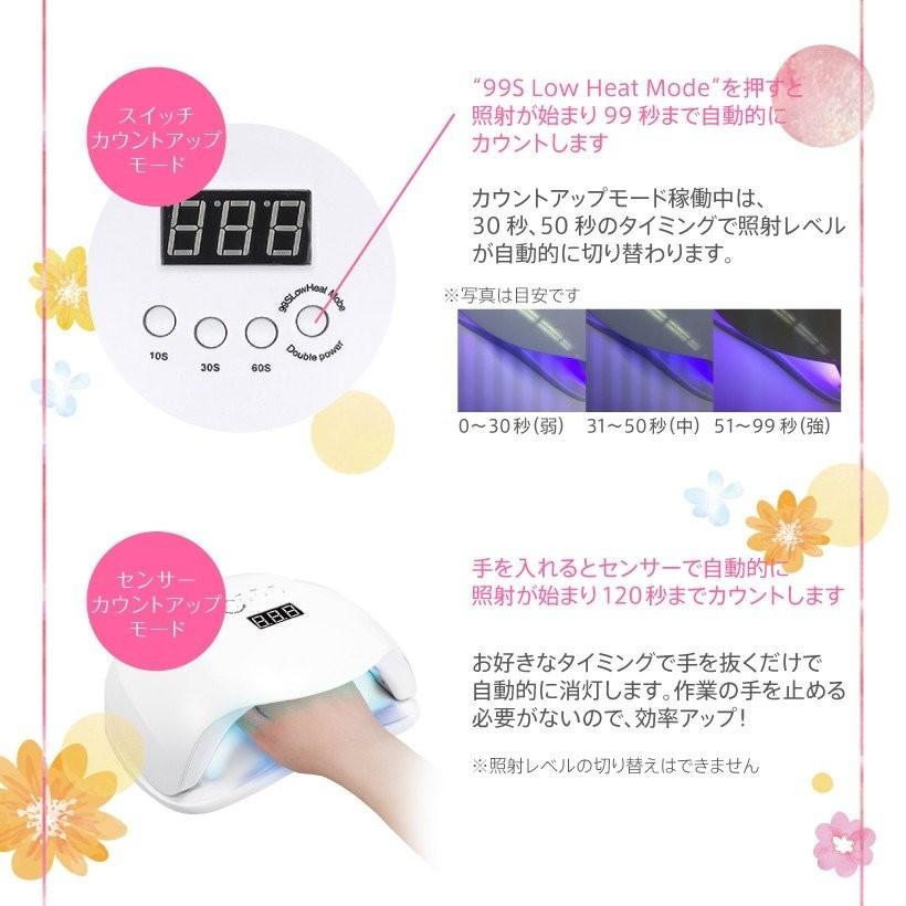 ネイルライト プチトル シャインLED ライト 54W UV LED兼用 ジェル