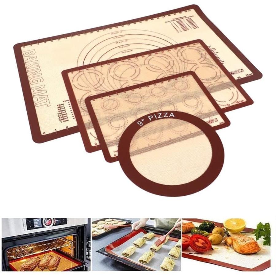 クッキング 食品級 シリコン マット 耐熱 4枚セット 製菓 シート