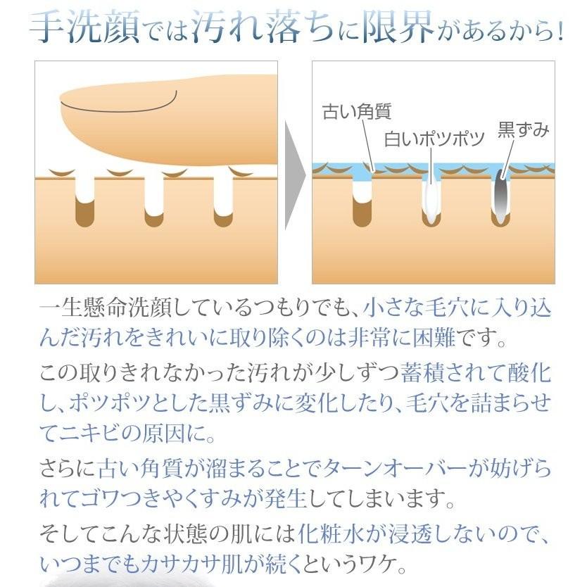 【在庫処分】 洗顔ブラシ 電動 シリコン メンズ 美顔器 美ルル スキンクリア | belulu | 03