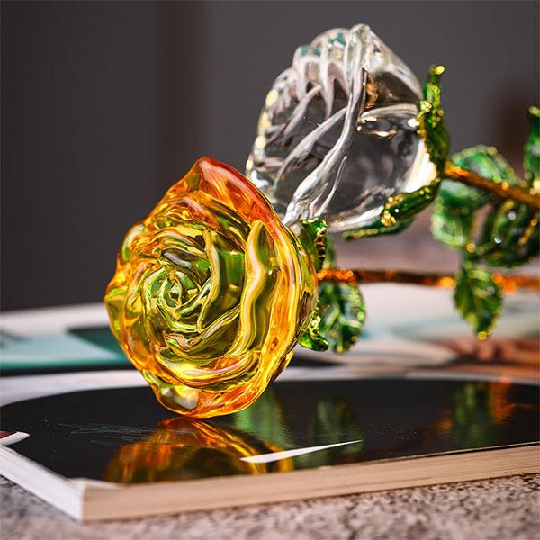 送料無料 母の日 オブジェ 薔薇 置物 名入れ可 フラワー 花 ギフト7色