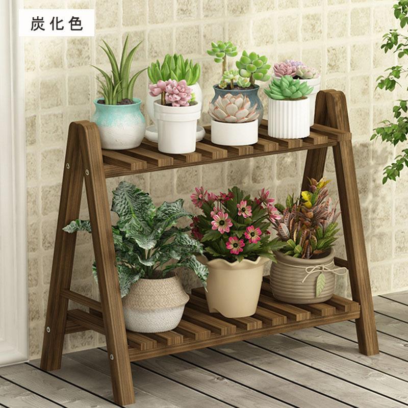 送料無料 ラワースタンド 北欧 おしゃれ ラック 木製 2段 棚 ガーデン