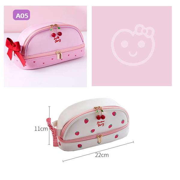 ペンケース ポーチ おしゃれ イチゴ シンプル 中学生 刺繍 可愛い 大人 大容量 女子 小学生 桜 熊ちゃん 男子 社会人 筆入れ 筆箱 高校生 Sale 73 Off 可愛い