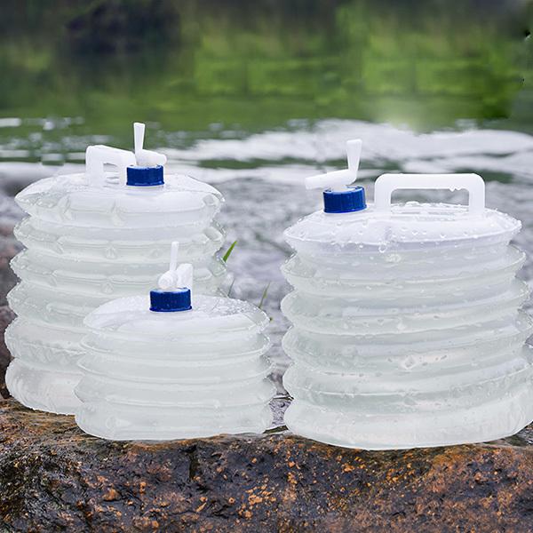 ウォータータンク 折りたたみ 5L 8L 10L 15L 防災 水 タンク ポリタンク 給水タンク 給水袋 貯水タンク コンパクトコック付き 注水式