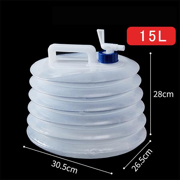 ウォータータンク 折りたたみ 5L 8L 10L 15L 防災 水 タンク ポリタンク 給水タンク 給水袋 貯水タンク コンパクトコック付き 注水式 POERDS  ウォータータンク 水タンク ポリタンク 5L/10L/15L/20L/24L/28L PC安全素材 大容量 貯水タンク