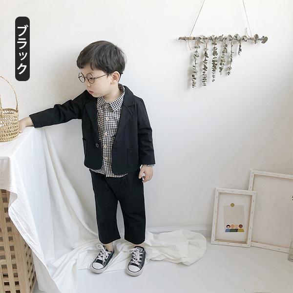 スーツ ベビー服 子供服 カジュアルスーツ 3点セット ブレザー 子供