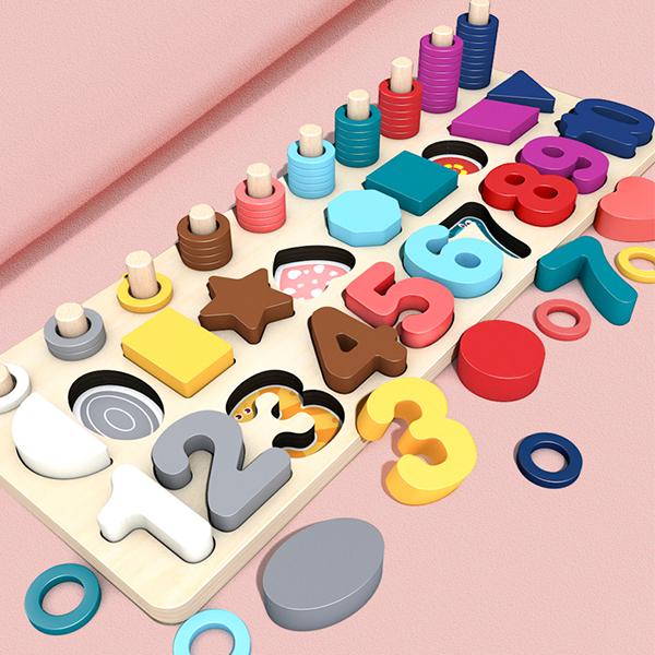 送料無料 積み木 おもちゃ パズル木製 知育玩具 赤ちゃん 0歳 1歳 2歳