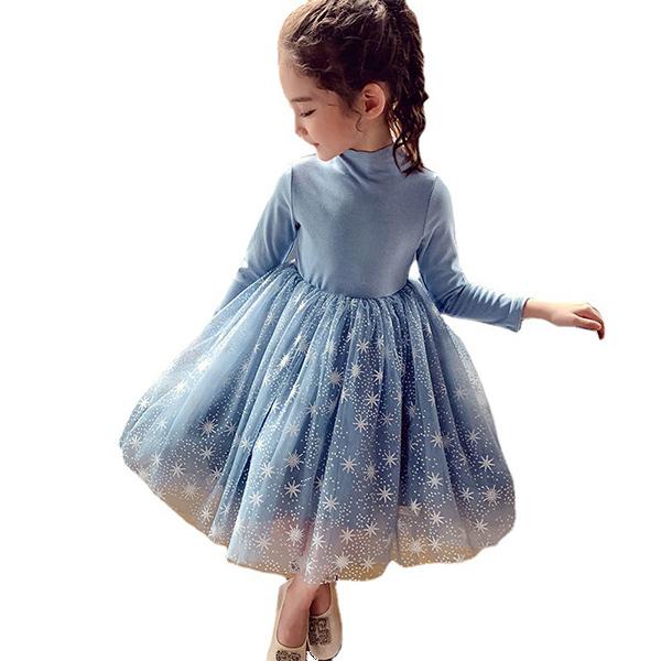 子供服 女の子 ジャンパースカート 長袖 長袖ワンピース 韓国風 長袖