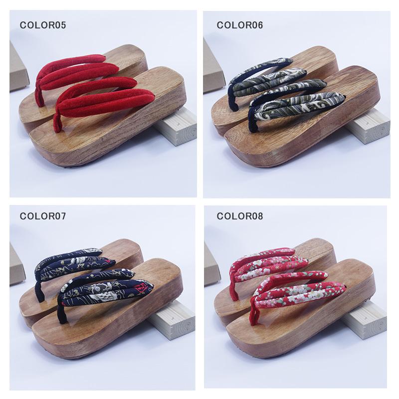 サンダル下駄 浴衣 カジュアル桐下駄 レディース 厚底 和柄サンダル