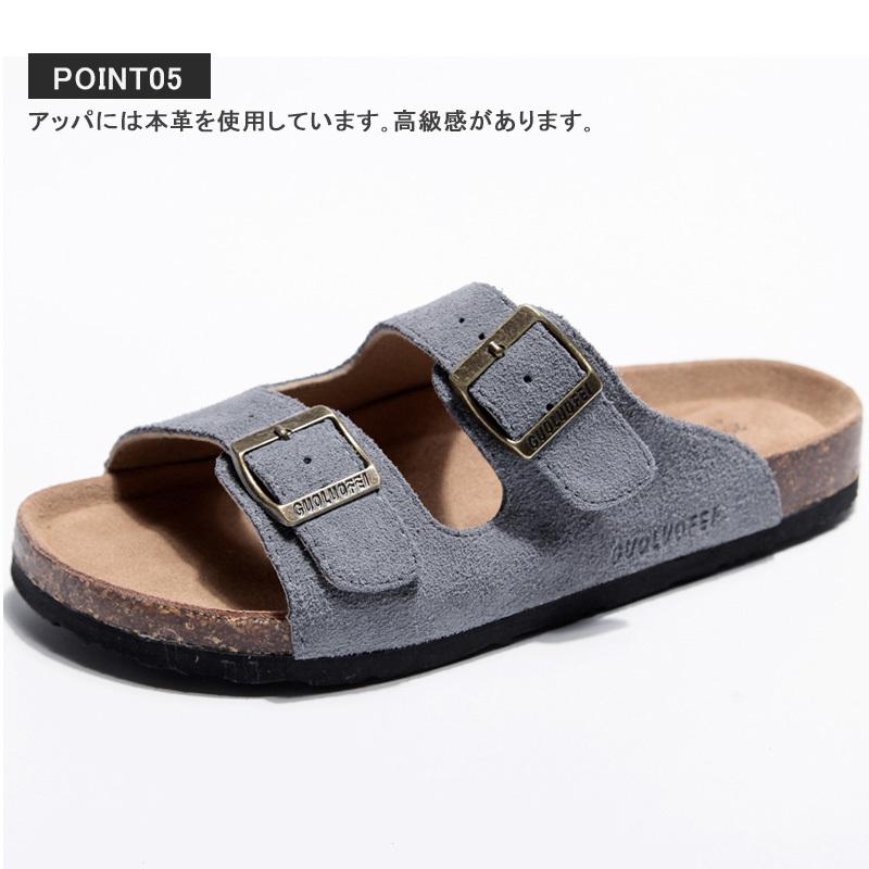 Maibulun シューズ サンダル メンズ 牛革 本革レディース ベルトフット