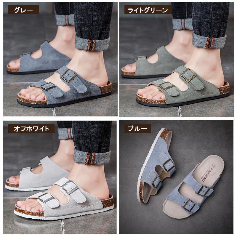 Maibulun シューズ サンダル メンズ 牛革 本革レディース ベルト