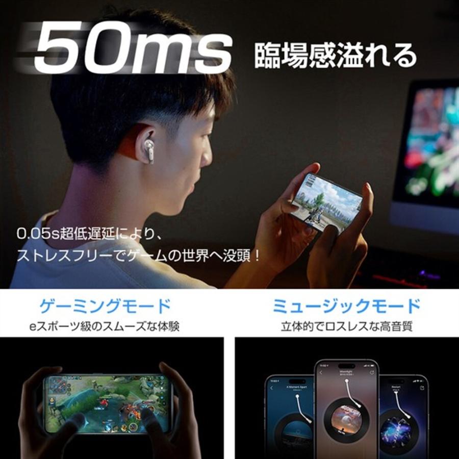 NEWタイプ】ワイヤレスイヤホン フルワイヤレス Bluetooth 5.4 LED
