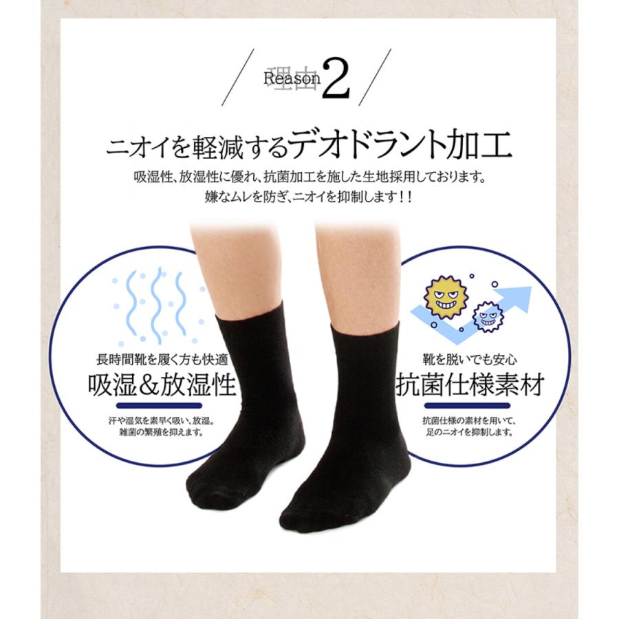 送料無料】【高コスパ】靴下 メンズ ビジネスソックス チャコール 5足
