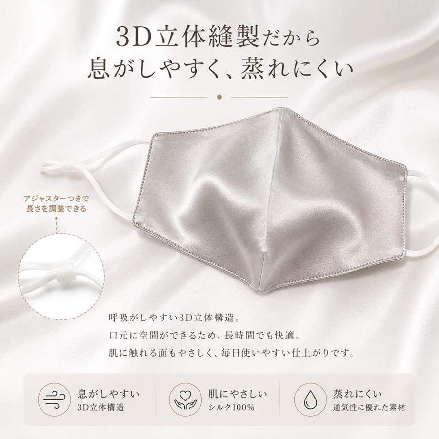 送料無料 】シルクマスク マスク シルク100% 洗えるマスク 夏 涼しい