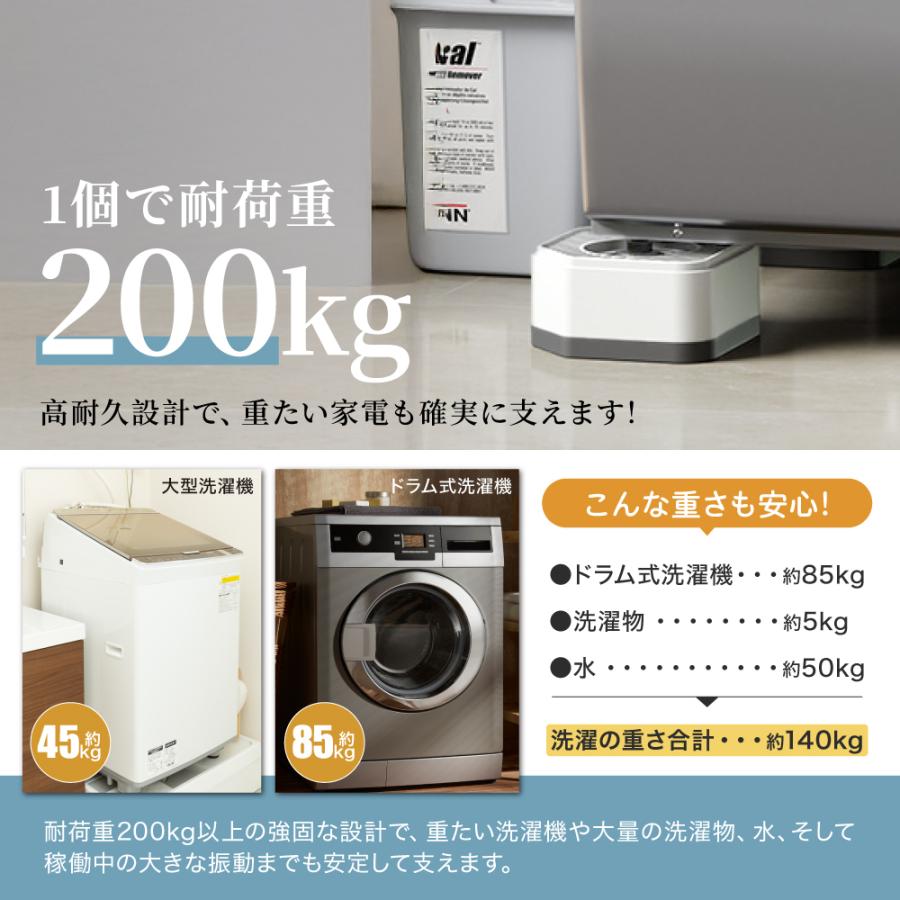 新商品】【 送料無料 】 洗濯機 かさ上げ台 防振 防音 ゴムマット 洗濯