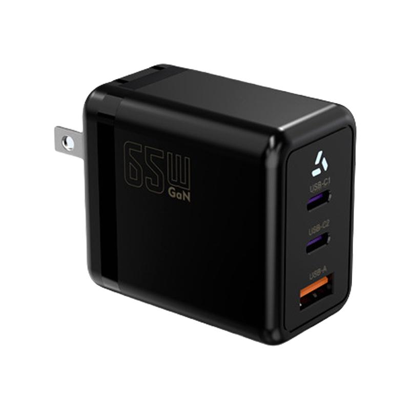 送料無料 】USB-C充電器 65W PD充電器 アダプター GaN 充電器 3ポート