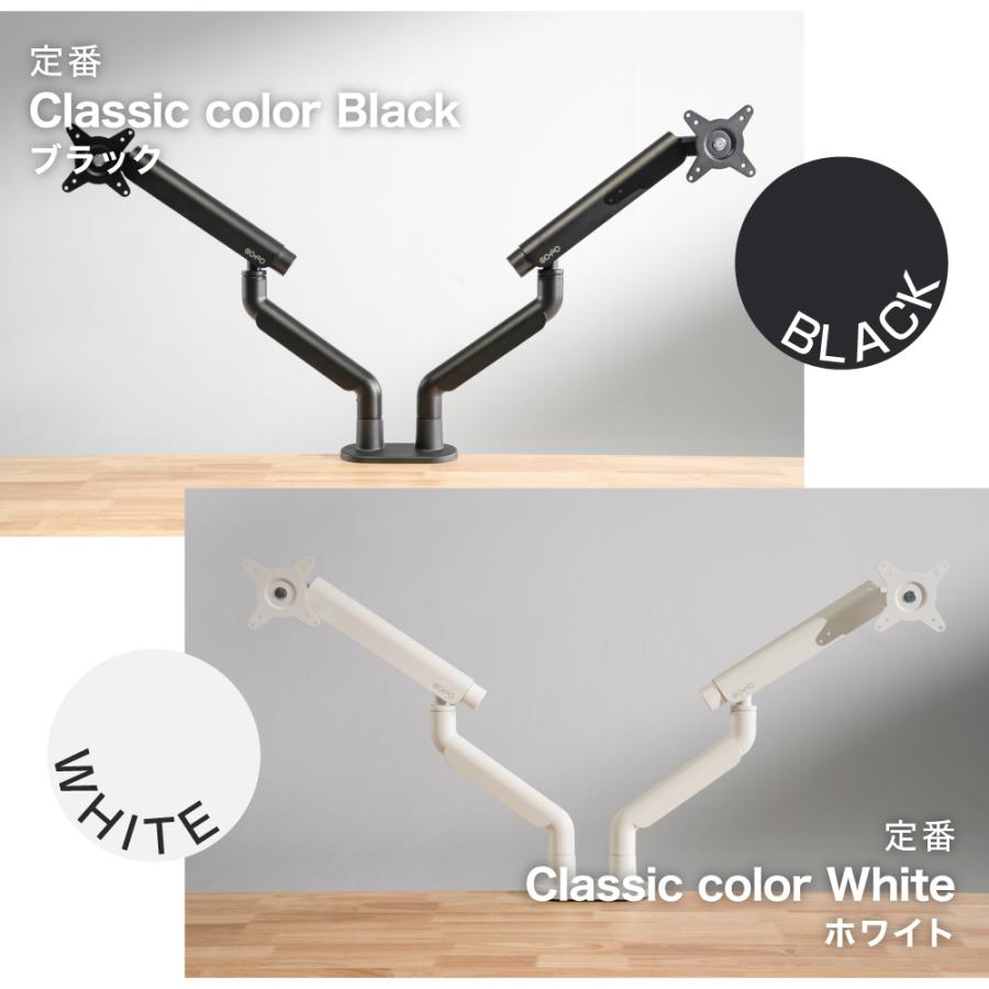 COFO 無重力モニターアーム Pro デュアル ホワイト 17-40インチ COFO無重力モニターアームPro – COFO（コフォ）