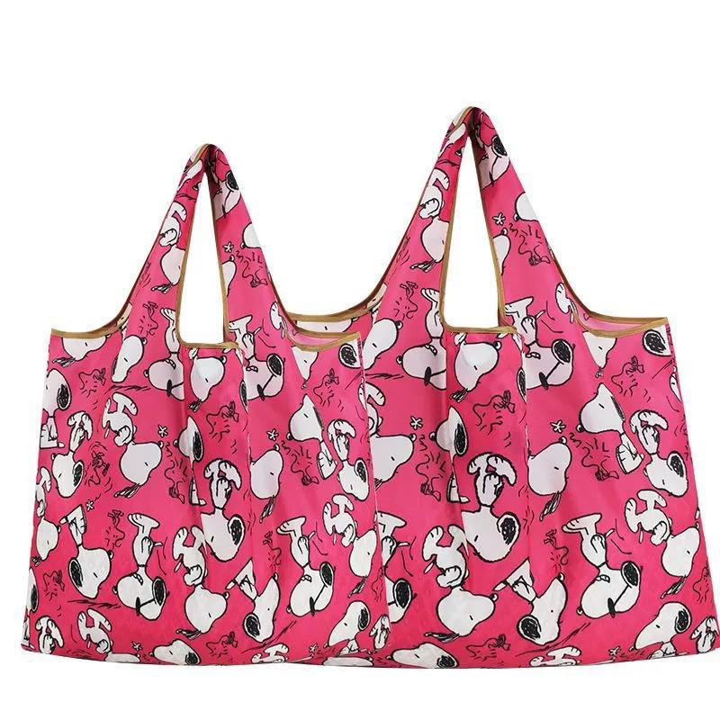 エコバッグ レジ袋 スヌーピー 折りたたみ コンパクト 大容量 大きめ 超軽量 洗える 洗濯可トートバッグ 折り畳み 買い物袋 コンビニ袋 丈夫 防水 かわいい 直送 | SNOOPY | 13